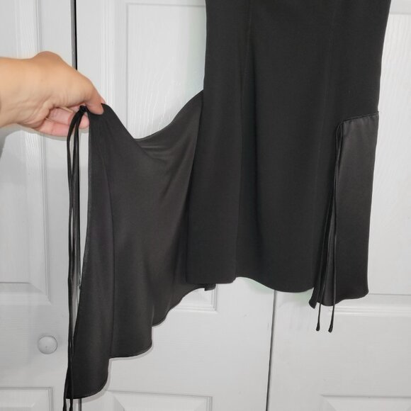 Cinq a Sept Hilary Crepe Silk Faux Wrap Mini Dress LBD - Picture 8 of 11